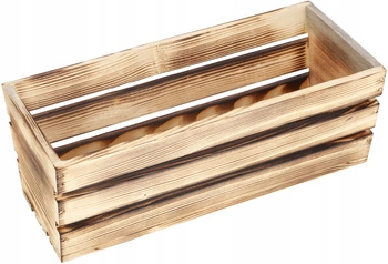 Drevený balkónový kvetinový box na bylinky 40 cm