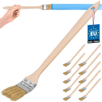 Plochá zahnutá kefa na radiátory malá úzka 36 mm sada 10 ks.