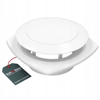 Anemostat odsávania biely 160 plast