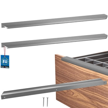 Úchyt nábytkový hliníkový strieborný 416/436 mm sada 2 ks.