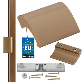 Závor balkónový úchyt dvere zámok palivový hliníkový - Farba patina