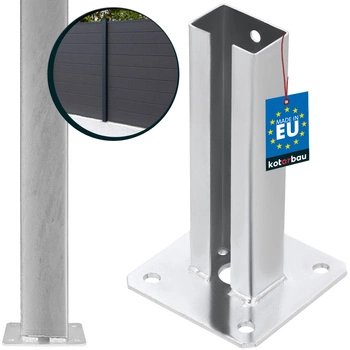 Pólová základňa priskrutkovaná striebro 60x40 mm