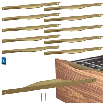 Úchyt nábytkový hliníkový zlatý mat 320/340 mm sada 10 ks.