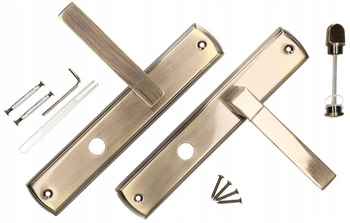 Kľučka na dvere patina 72 mm dlhá rozeta wc sada