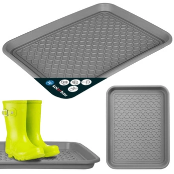 Odkvapkávač na topánky plastový 38x50 cm - Farba sivá