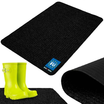 Rohožka na topánky savá protišmyková koberec rohož čierna 100x66 cm