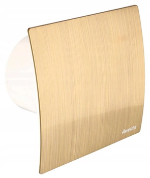 Domáci kúpeľňový ventilátor fi 100 mm panel zlatý