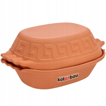 Rímsky hrniec oválna hlinená forma 4l