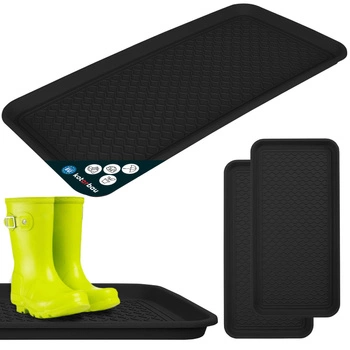 Odkvapkávač na topánky plastový 38x76 cm sada 2 ks - Farba čierna