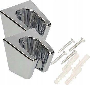 Chrómový 2-polohový držiak sprchovej hlavice - 2 ks.