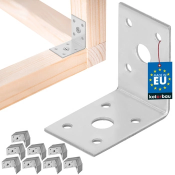 Tesársky uholník nerezový pozinkovaný 50x50x35 mm sada 100 ks.