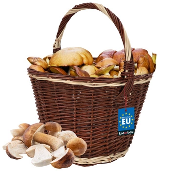 Košík na huby, košík na ovocie a zeleninu hnedý