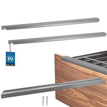 Úchyt nábytkový hliníkový strieborný 540/560 mm sada 2 ks.