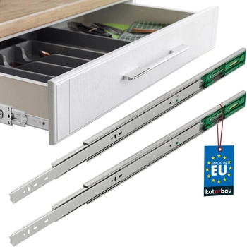 Guľôčkový výsuv zásuvky samozatvárací plný výsuv 550 mm sada 2 ks.