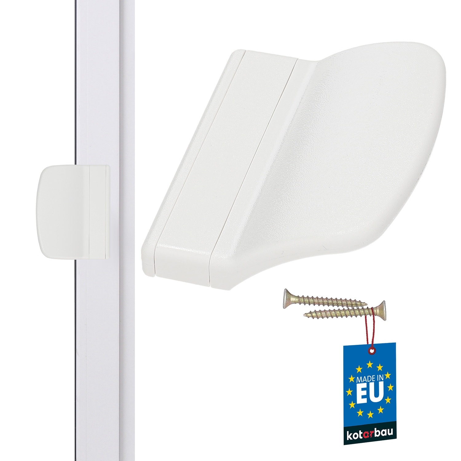 Balkónové madlo biela 70x55 mm