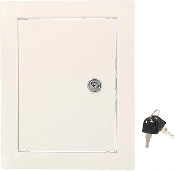 Oceľové kontrolné dvierka s bielymi kľúčmi 20x15 cm