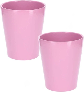 Keramický kvetináč 12 cm svetlo fialový - 2 ks.