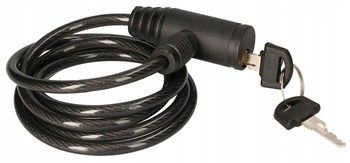 Bezpečnostný káblový zámok na bicykel 150 cm rukoväť