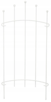 Plot palisádový záhradný záliv biely 48 cm