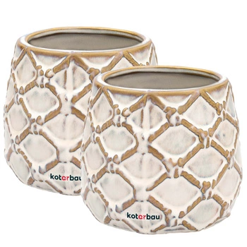 Keramický hrniec ananás fi 90 mm sada 2 ks.