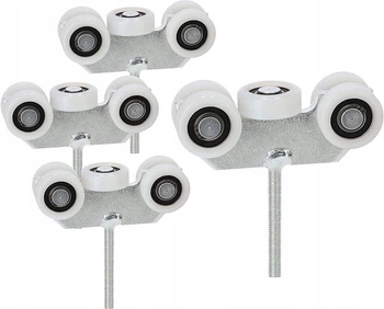 5 valčekový skrutkový vozík fi8 posuvné brány - 4 ks.