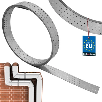 Montážna oceľová pozinkovaná perforovaná páska 80 x 2 mm 10 m