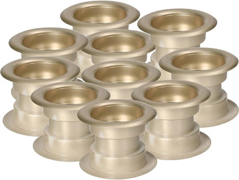 Tulejka na dvere ventilačná tulejka - 10 ks - Farba niklový satén