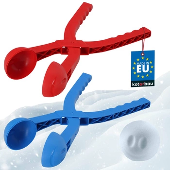 Automat na snehové gule, snowball machine - 2 ks - Farba červená