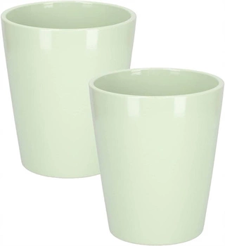 Keramický kvetináč 12 cm mäta - 2 ks.