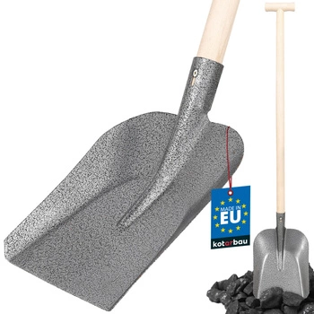 Lopata na uhlie 285x230 mm s drevenou násadou 38 mm