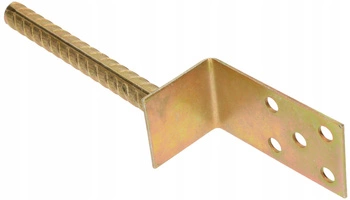 Základňa stĺpa s tyčou 110x60 mm polovičná kotva typu l pre murivo