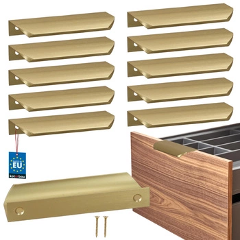 Úchyt nábytkový hliníkový zlatý mat 96/116 mm sada 10 ks.