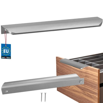 Úchyt nábytkový hliníkový strieborný 192/212 mm