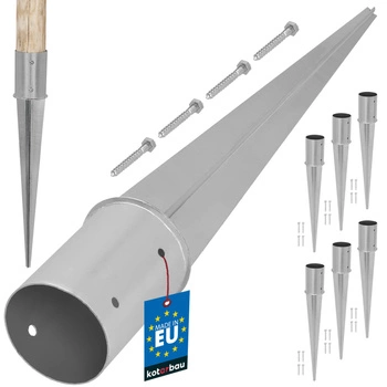 Základ stĺpa kruhová zabíjaná fi 100 mm sada 6 ks.