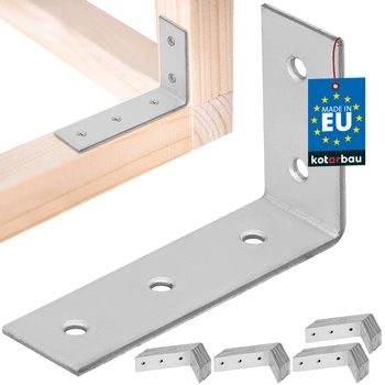 Tesársky uholník nerezový pozinkovaný 50x80x25 mm sada 50 ks.