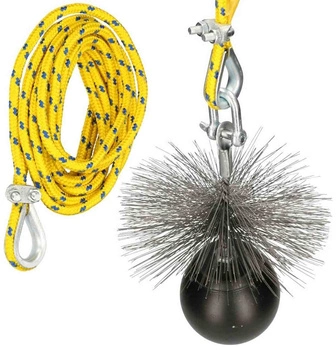 Súprava na čistenie komínov 120 mm 1 m