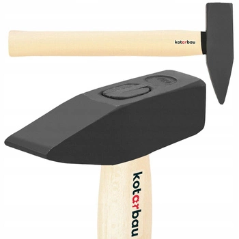 Zámočnícke kladivo oceľové 1 kg pribíjanie drevená rukoväť