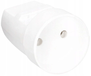 Prenosná zásuvka rozoberateľná bez uzemnenia - Farba biela