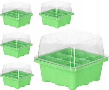 9-komorový prenosný mini skleník - 5 ks