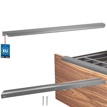 Úchyt nábytkový hliníkový strieborný 416/436 mm