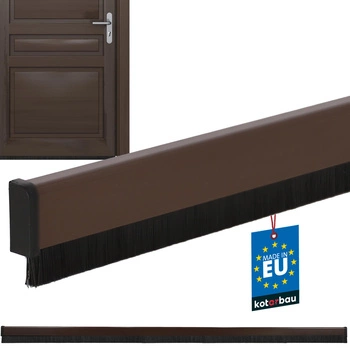 Tesniaca lišta pod dvere automatická hnedá 27 mm 1 m