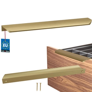 Úchyt nábytkový hliníkový zlatý mat 256/276 mm