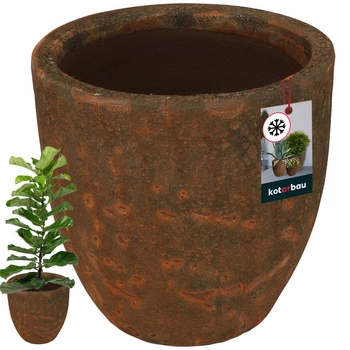 Keramické mrazuvzdorné kvetináče pre domácu záhradu fi 30 cm