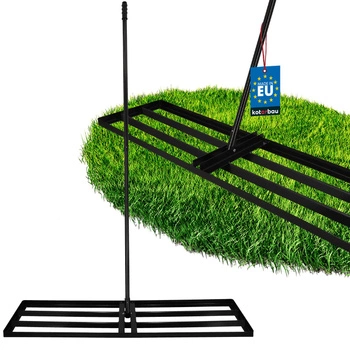 Ručný nivelačný prístroj na pôdu trávu terén záhradu oceľ 120x30 cm