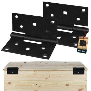 Opletený oceľový záves pre dvierka skriniek nábytku 90x95 mm sada 2 ks.