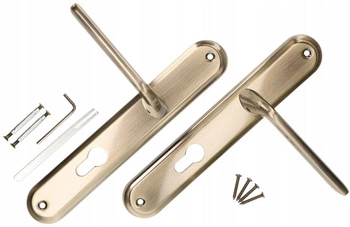 Kľučka dverí pre 72mm vložku s dlhým hriadeľom patina