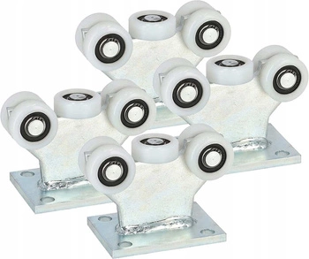 5 valčekový portálový vozík fi 43 pevný valčekový portálový vozík - 4 ks.