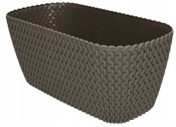 Kvetináč 300 mm balkónová oválna truhla - Farba šedá kamenná