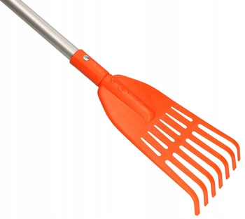 Záhradné hrable na lístie so 7 hrotmi + hriadeľ