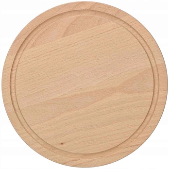 Okrúhla drevená kuchynská doska na krájanie - fi 20 cm